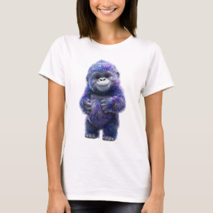 Kosmischer Lila Baby Gorilla Smile Frauen T-Shirt