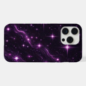 Kosmischer Lila Zwielicht iPhone Hülle (Rückseite (Horizontal))