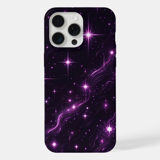 Kosmischer Lila Zwielicht iPhone Hülle (Rückseite)