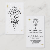 *~* Kosmischer Lotus + Nirvana - Heilige Geometrie Visitenkarte (Vorne/Hinten)