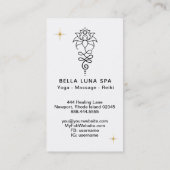 *~* Kosmischer Lotus + Nirvana - Heilige Geometrie Visitenkarte (Rückseite)