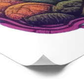 Kosmischer Löwenkrieger Poster (Ecke)