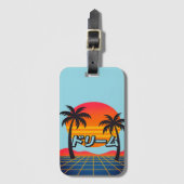 Kosmischer Mandala Gepäckanhänger (Vorderseite Vertikal)