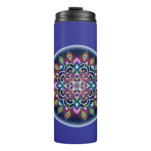 Kosmischer Mandala-Thermalbecher Thermosbecher (Vorderseite)