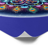 Kosmischer Mandala-Wandkunstposter Poster (Ecke)