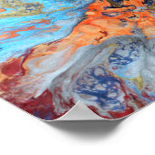 Kosmischer Marmor Poster (Ecke)