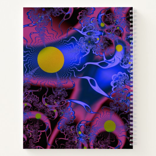 Kosmischer MashUp Notizbuch (Rückseite)