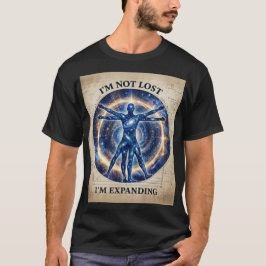 Kosmischer menschlicher Vitruvianischer Entwurf T-Shirt