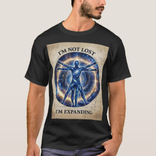 Kosmischer menschlicher Vitruvianischer Entwurf T-Shirt