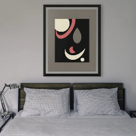 Kosmischer Minimalismus: Himmelsgeometrie Poster