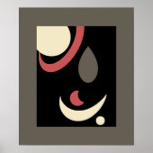 Kosmischer Minimalismus: Himmelsgeometrie Poster (Vorne)