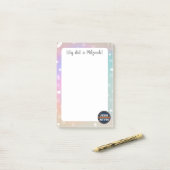 Kosmischer Mitzvot Post-it Klebezettel (Auf Schreibtisch)