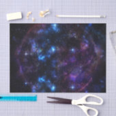 Kosmischer Mond (Design 9 der Lila Serie) Seidenpapier (Handwerk)