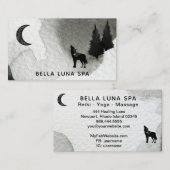 *~* kosmischer Mond-Heulenwolf-MondKiefer Visitenkarte (Vorne/Hinten)