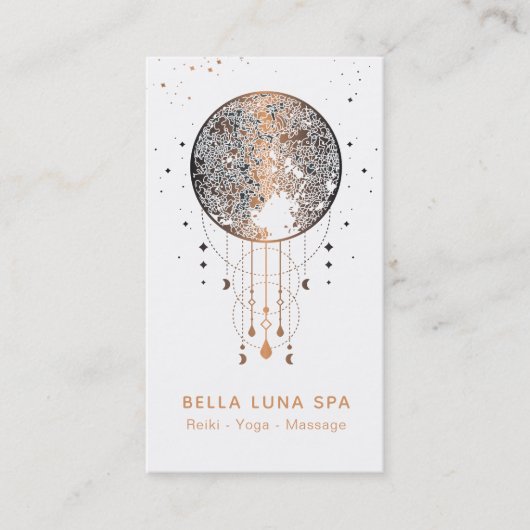 *~* Kosmischer Mondfisch Universum Shaman Visitenkarte (Vorderseite)