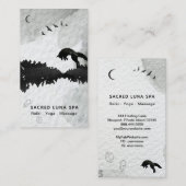 *~* kosmischer Mondfox, der Kiefer-Mond springt Visitenkarte (Vorne/Hinten)