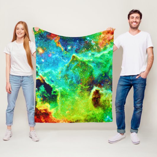 Kosmischer Nebel Fleecedecke (Beispiel)