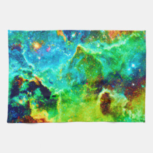 Kosmischer Nebel Geschirrtuch