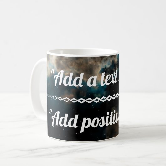 Kosmischer Nebel Kaffeetasse (Vorderseite Links)