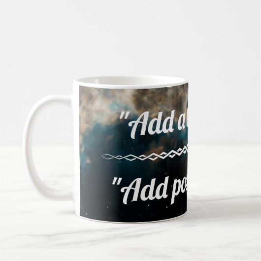Kosmischer Nebel Kaffeetasse (Links)