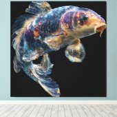 Kosmischer Nebel Koi Leinwanddruck (Insitu (Holzboden))