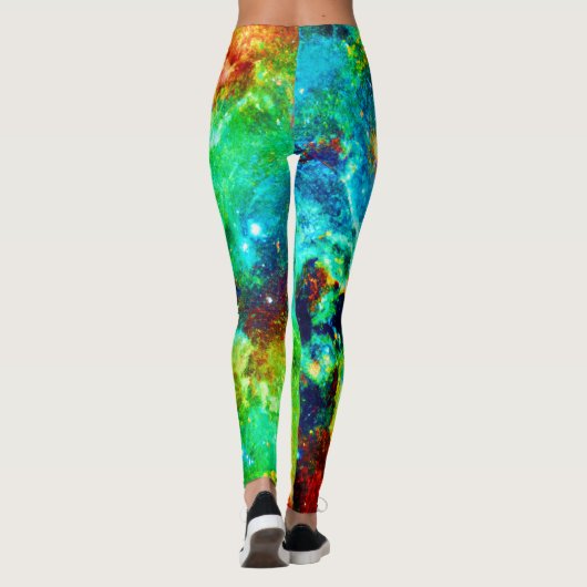 Kosmischer Nebel Leggings (Rückseite)