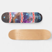 Kosmischer Nebel Skateboard (Horizontal)