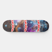 Kosmischer Nebel Skateboard (Horizontal)
