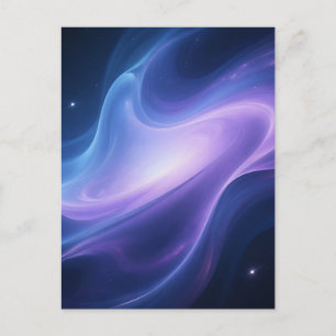 Kosmischer Nebelgalaxie-Wirbel-Abstrakt Postkarte
