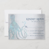 Kosmischer Oktopus | Marina Sea Life Theme RSVP Karte (Vorderseite)