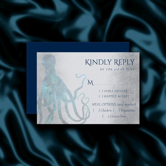 Kosmischer Oktopus | Sea Life Themengebiete RSVP Karte