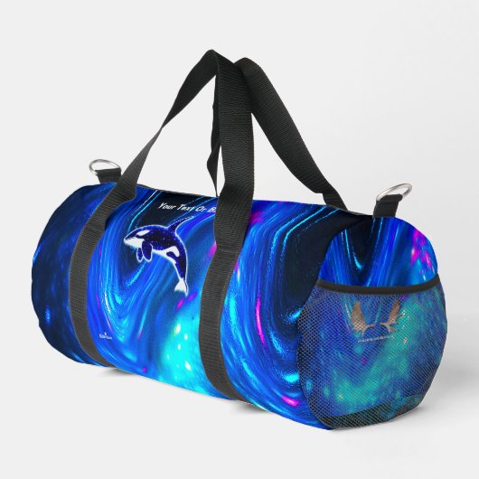 Kosmischer Orca Duffle Bag (Rechte Ecke)