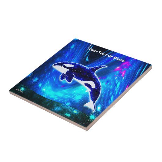 Kosmischer Orca Fliese (Seite)
