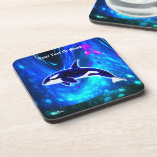 Kosmischer Orca Getränkeuntersetzer