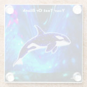 Kosmischer Orca Glasuntersetzer (Rückseite)