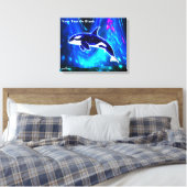 Kosmischer Orca Leinwanddruck (Insitu (Schlafzimmer))