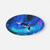 Kosmischer Orca Pappteller (Schrägansicht)