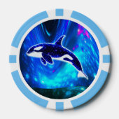 Kosmischer Orca Pokerchips (Vorderseite)