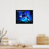 Kosmischer Orca Poster (Küche)