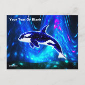 Kosmischer Orca Postkarte (Vorderseite)