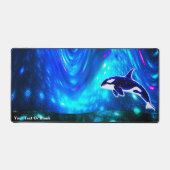 Kosmischer Orca Schreibtischunterlage (Vorderseite)
