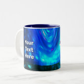 Kosmischer Orca Zweifarbige Tasse (Vorderseite Links)