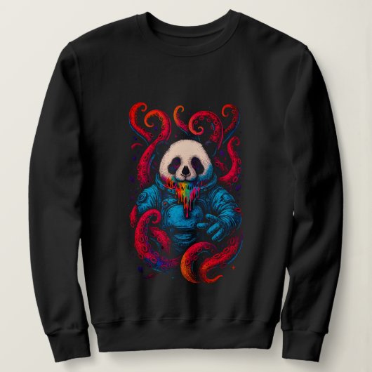 Kosmischer Panda Kraken Sweatshirt (Design vorne)