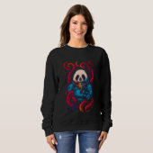 Kosmischer Panda Kraken Sweatshirt (Vorne ganz)