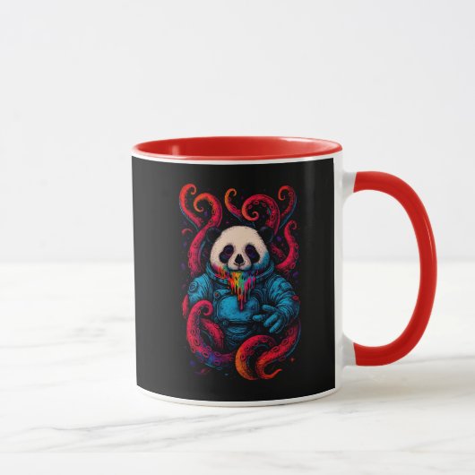 Kosmischer Panda Kraken Tasse (Rechts)