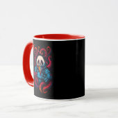 Kosmischer Panda Kraken Tasse (Vorderseite Links)