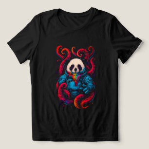 Kosmischer Panda Kraken Tri-Blend Shirt