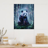 Kosmischer Panda Sternenlicht-Hain Poster (Küche)