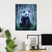 Kosmischer Panda Sternenlicht-Hain Poster (Heimbüro)