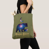 Kosmischer Papa Bär & Jungtier Tasche (Von Nahem)